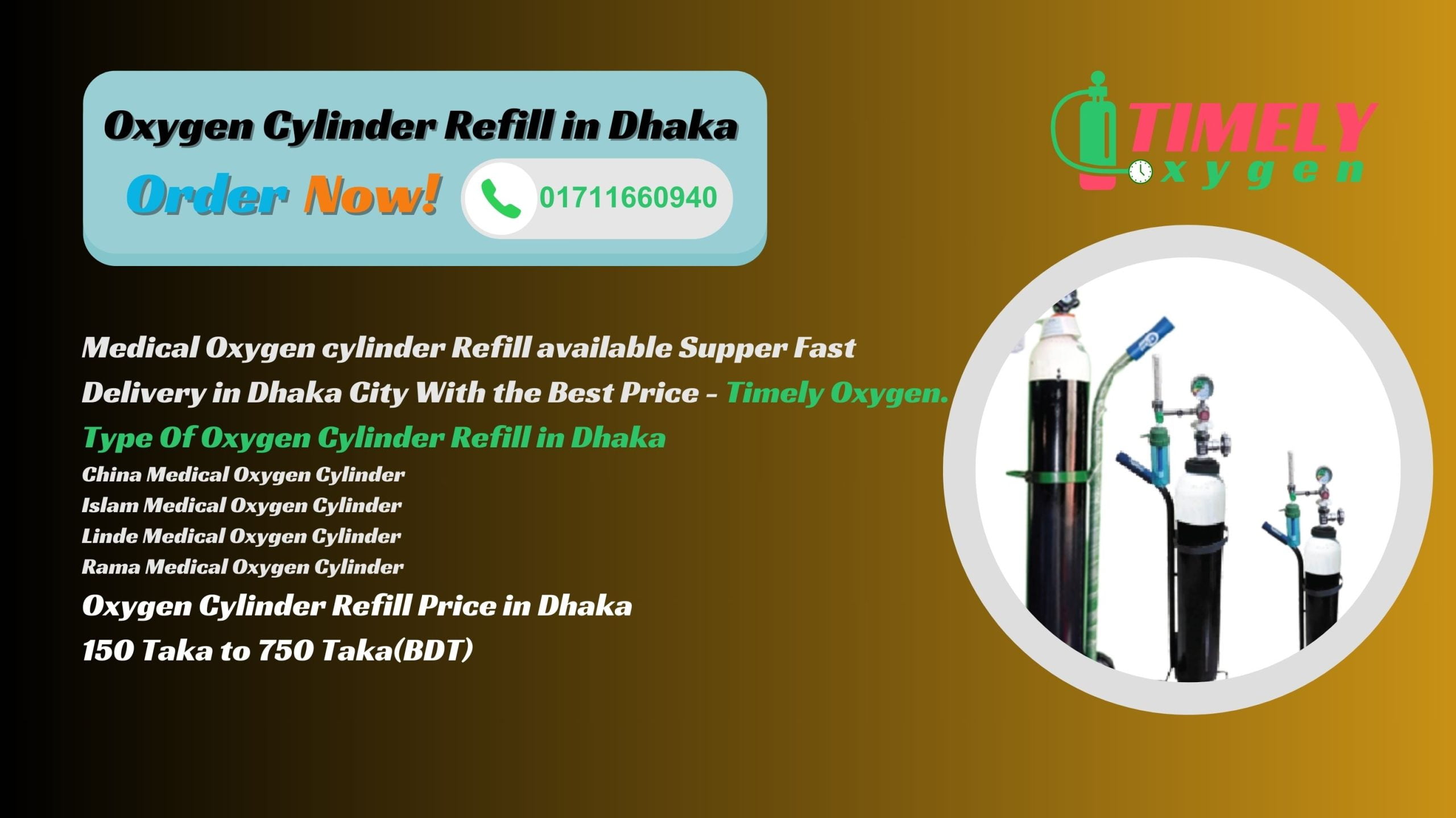 Oxygen Cylinder refill Price in Dhaka Bangladesh
